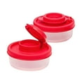 thumbnail image 4 of Back to School Savings! Feltree Kitchen Supplies, Pepper Shakers MoistureProof Mini SaltShaker to Go Camping Picnic Outdoors Kitchen Lunch Boxes Travel Spice Set Clear with Colored Lids Plastic, 4 of 7