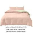 thumbnail image 3 of Washed Cotton Style 4-Piece Bedding Set Full/Queen Size Reversible Comforter Cover with Pillowcases Breathable Soft Bed Set for Dorm Room Home Decor, 3 of 6