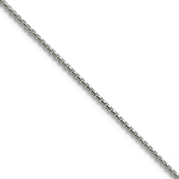 925 Sterling Silver .95mm Sparkle-Cut Round Box Chain Necklace 18 Inch Chain Necklace for Women and Men