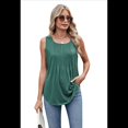 thumbnail image 3 of Camisetas Sin Mangas Holgadas para Mujer Verde Oscuro XL, 3 of 10