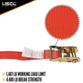 thumbnail image 2 of 2" x 15' Red Endless Ratchet Strap w/ Interior Wide Ratchet - 4 Pack, 2 of 7