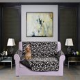 thumbnail image 1 of CHOK 2024 Housse de Sofa Réversible Résistante à l'Eau Protège-Meubles Housses de Canapé pour Animaux Smart Leaf Sofa Surdimensionné Noir, 1 of 3