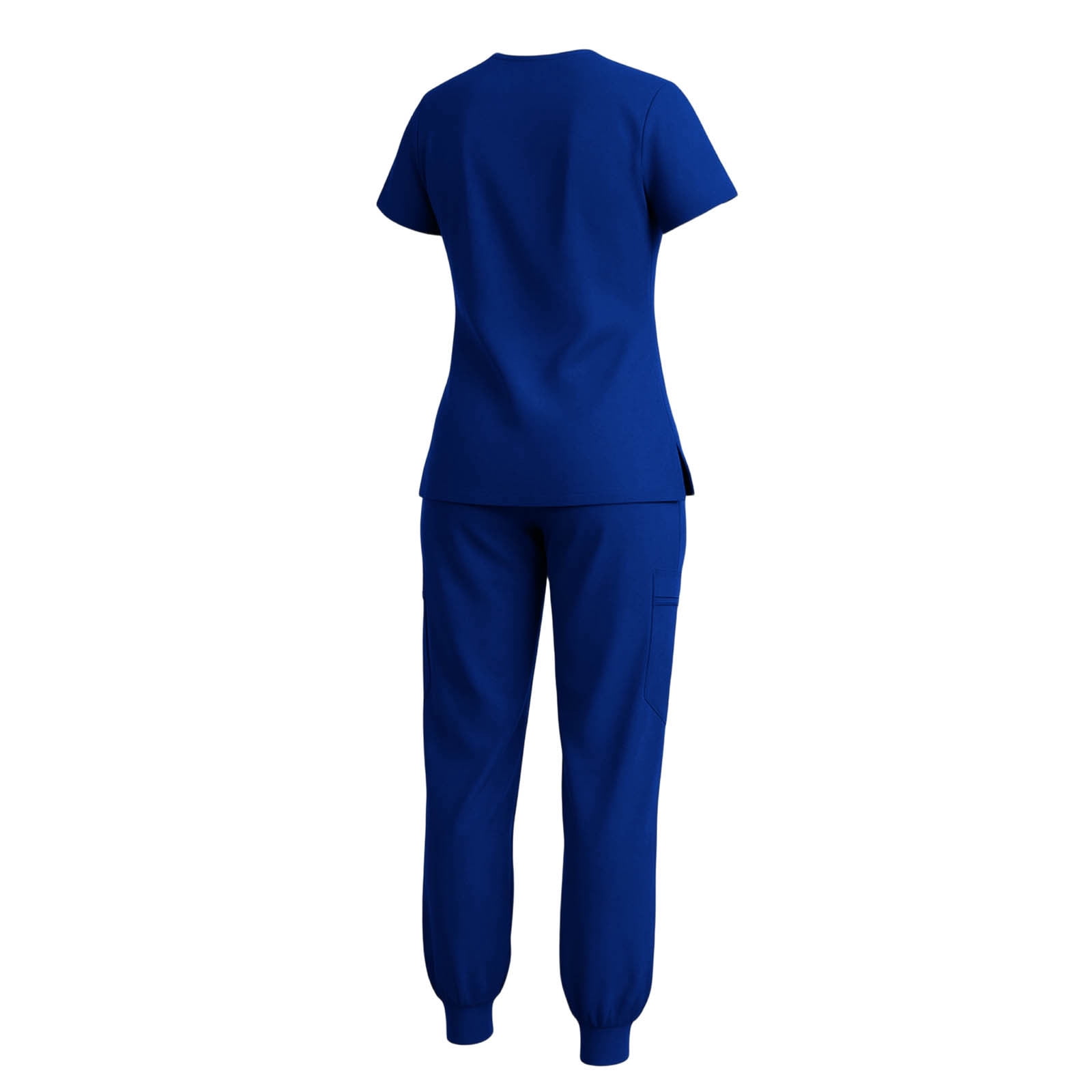 Scrubs for Women Set V-Neck Scrub Top Stretch Jogger Pants Stretchy Scrub Set Womens Workwear Nursing Uniform