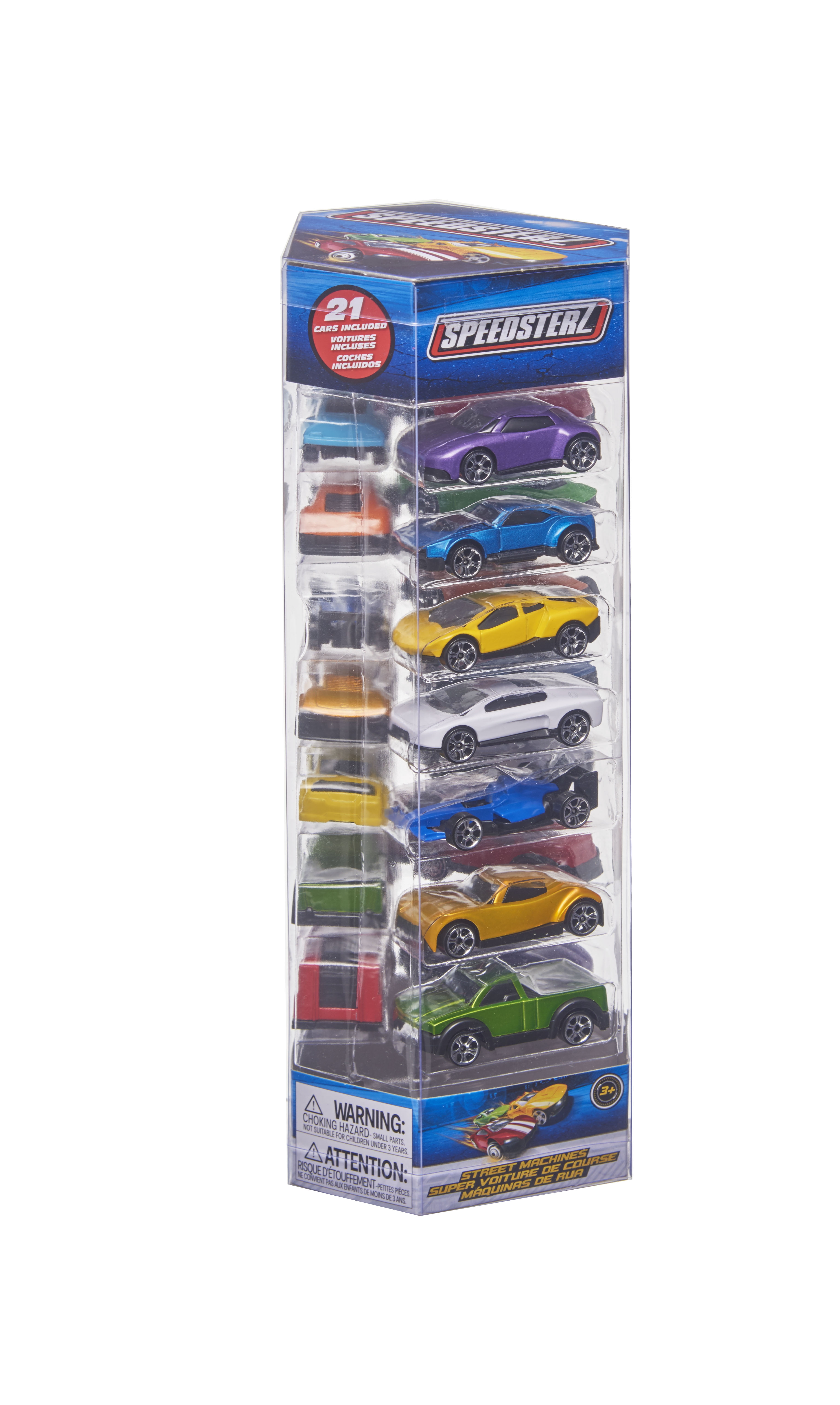 Speedsterz 21 Piece Realistic Die Cast Car Collection Play Set