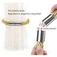 thumbnail image 2 of 2 Pack Strong Magnetic Curtain Tiebacks Modern Simple Style Drape Tie Backs Convenient Decorative Weave Rope Curtain Holdbacks for Thin or Thick Home & Office Window Draperies (Gold), 2 of 5