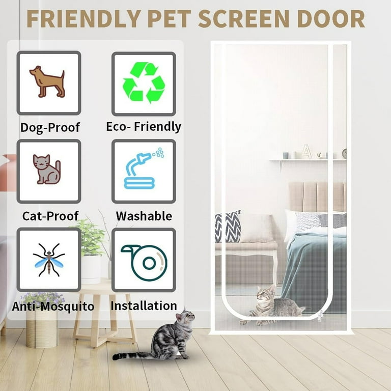 Daretodo Scratchproof Cat Screen Door for Walls