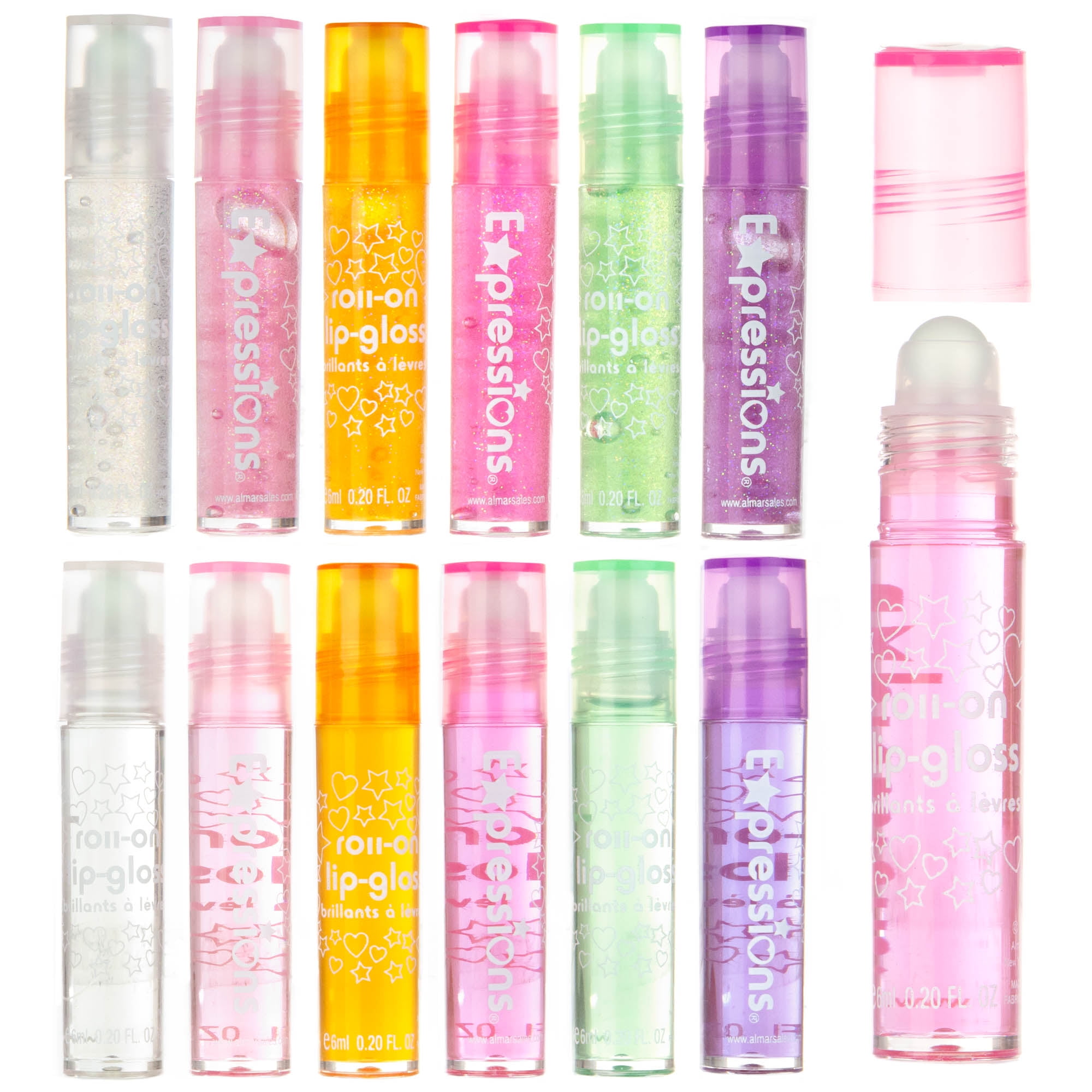 Expressions Flavored Lip Gloss Set, 12 pc