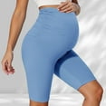thumbnail image 2 of Maternity Leggings Over The Belly Women's Stretch Pregnancy Shorts High Waist Yoga Workout Activewear Comfortable Breathable Soft Fabric, 2 of 2