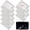 White, variant on 30 Pcs Road Reflectors – 3.7" x 3.7" Reflective Street Pavement Markers, Weatherproof Plastic, Easy Install, for Driveways, Speed Bumps, Highways, Crossings