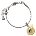 thumbnail image 2 of Delight Jewelry Gold-tone Large Disc Letter - Q - 3/4'' - Goldtone Plated Rope Charm Bead Dangle with Mini 2026, 2 of 4