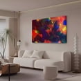 thumbnail image 3 of Blue And Multicolored Abstract Painting Texure Canvas Poster Bedroom Decor Sports Landscape Office Room Decor Gift,Frame-style,16x24inch(40x60cm), 3 of 8
