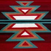 Home Dynamix Premium Sagrada Southwestern Geometric Runner Area Rug, Black/Red, 19x72