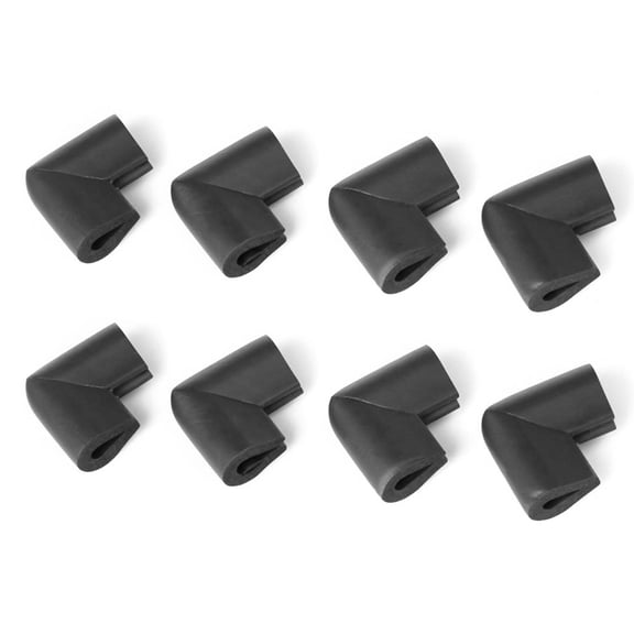 8Pcs Bumper Corner Protectors By Table Edge Black,8x Baby safe protection angle,Black
