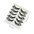 thumbnail image 4 of CIMAXIC 5Pares Pestañas Postizas Negras Para Maquillaje Artístico Y Nocturnos, 4 of 5