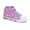 Purple Sequins, variant on FUNCOO PLUS Toddler Boys Light Up Sneakers Kids High Top Canvas Shoes, Dinosaur, Size 9