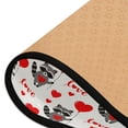 thumbnail image 4 of Dailycode Hallway Runner Rug 2x6 Non Slip Absorbent Soft Floor Mat for Home Kitchen Bedroom Entrance Raccoon and Love Heart, 4 of 7