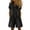 Black, variant on Summer Collared Denim Romper for Women Casual Short Sleeve Button Down Shirt Romper Baggy Wide Leg Jeans Jumpsuit with Pockets S