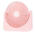 thumbnail image 2 of Ventilador de escritorio USB pequeño, silencioso, portátil, para casa, coche, viajes, oficina, interior y exterior, color rosa, 2 of 14