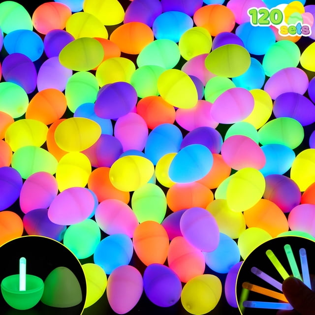Huevos de Pascua JOYIN, 72 unidades con 72 minibarras luminosas para niños
