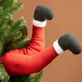 thumbnail image 1 of Decoración del árbol de Navidad de Papá Noel Fiudx con diseño divertido de piernas, 1 of 6