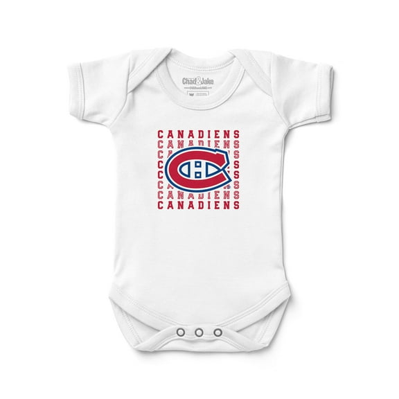 Newborn & Infant Chad & Jake White Montreal Canadiens Retro Bodysuit