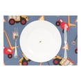thumbnail image 2 of Ryvnso Placemats Set of 4 Truck Cartoon Dining Mats Heat-Resistant Non-Slip Washable Table Mat, 2 of 8