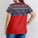 thumbnail image 4 of Camiseta de Manga Corta de Cuello Redondo Impresa Casual de Tamaño Grande Hecha de Cómodo Estante de Imitación para el Uso Diario, Camisetas Cortas para Mujeres, 4 of 9