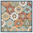 thumbnail image 6 of SAFAVIEH Heritage Emmerson Floral Wool Area Rug, Blue/Rust, 6' x 6' Square, 6 of 8
