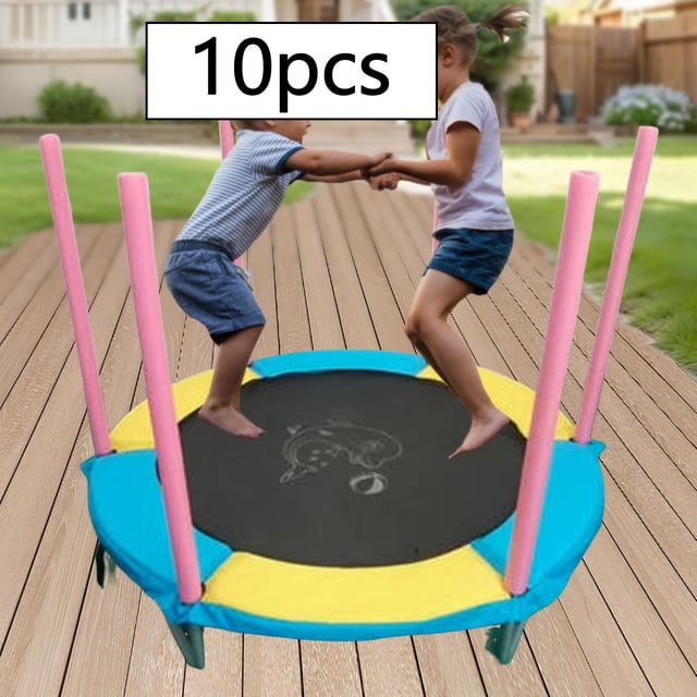 Cubiertas de postes de trampolín de 10x tubo 40 cm de reemplazo de la tubería de protección de la tubería Cubierta para accesorios de trampolín patio