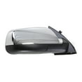 thumbnail image 2 of KarParts360 For GMC Terrain 2010 11 12 13 2014 Door Mirror Passenger Side | Black | Chrome Cover | Power | Foldaway | Heated | 2014 LTZ Model | With Memory | Replacement For GM1321393 | 22818268, 2 of 7