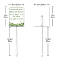 thumbnail image 6 of Eveokoki 8"x12" Aluminum Yard Sign "Please Do Not Mow Or Spray" Bilingual Plant Signs in English and Spanish Yard Sign Sturdy, Rust Free, Weatherproof,Easy to Install, 6 of 6