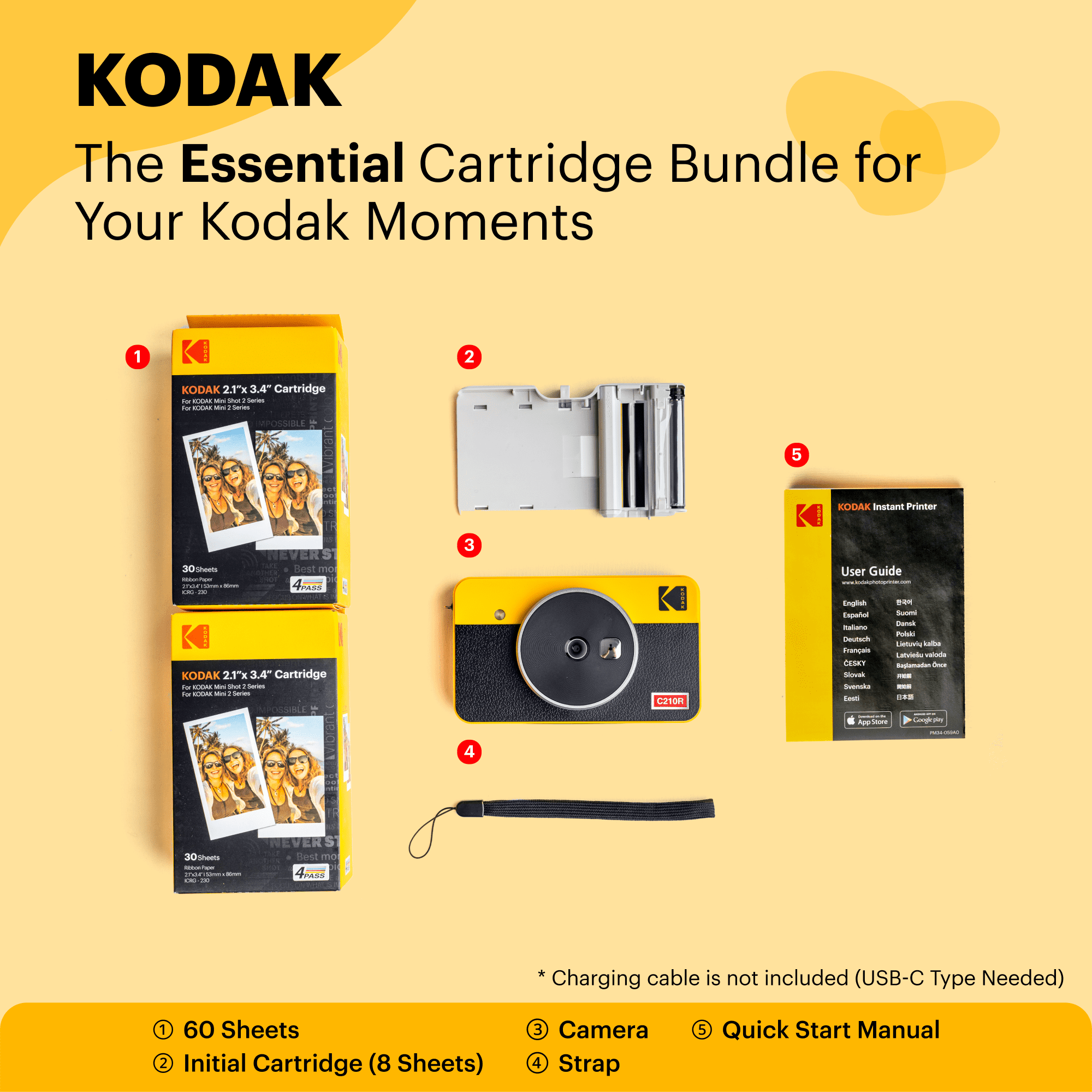 KODAK Mini Shot 2 Retro Digital Camera and Photo Printer