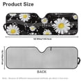 thumbnail image 3 of FUIALDOLG Windshield Sun Shade, Daisy Music Notes Sunshade Compatible with Car Off-road Vehicle Foldable Windshield Sun Visor Blocks UV Rays 52.95x16.14 inch, 3 of 7
