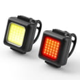 thumbnail image 1 of Led Bike Lights Set 100mAh 130/80 Lumen Bicycle Lights Front and Rear IPX5 Waterproof Bike Tail Light Type-C Rechargeable Rear Bike Light with Clip and Straps for Night Riding, 1 of 8