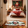 thumbnail image 6 of Mecorevxz Christmas Decorations,Half Round Doormat Non Slip Indoor Outdoor Entrance Semi Circle Area Rug Washable Half Moon Rug Front Floor Mat for Christmas Decor（D）, 6 of 7