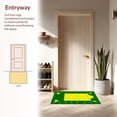 thumbnail image 3 of ODIKA 8'x10' Machine Washable Non-Slip Area Rug, Vibrant Pineapple Motif With Stylized Geometric Fruit High Traffic Rug, Green, 232873, 3 of 7