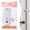 Silver|4 Inch, variant on QAQuu Door Locks Hasp Latch, 5 Inch Stainless Steel Safety Padlock Clasp Hasp Lock Latch with Screws, Extra Thick Hinge Lock for Gate Cabinet Closet Shed Fence Barn, Brushed Finish, Silver
