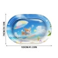 thumbnail image 3 of Pet Ice Mat for Cats - Soft Dog Pattern Water Bed Pad - Indoor Comfortable Scratch Cushion for, 3 of 5