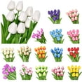 thumbnail image 3 of Soumake 5Pcs Artificial Tulips Lifelike Realistic Plastic Faux Silk Floral Simulation For Home Household, 3 of 8