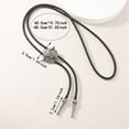 thumbnail image 5 of Weflink Personalizing Engraving Pendant Bolo Tie Men Collar Chain with Bull Head Pendant, 5 of 13