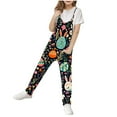 thumbnail image 2 of Girls Easter Romper Clearance 5-14 Years Children'S Sleeveless One Piece Jumpsuit With Suspenders Funny Easter Printed Jumpsuit With Pockets Black 13-14 Years, 2 of 3