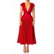 thumbnail image 1 of Vestido De Fiesta Vestido de fiesta elegante para mujer Vestido de manga con cuello en V Línea A Ropa diaria (Rojo S) Ygjytge para Mujer Rojo T L, 1 of 9