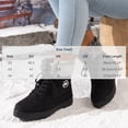 thumbnail image 3 of Fnooota Womens Cozy Boots, Warm Outdoor Non Slip Lace up Fur Lined Boots Winter Snow Wine Size 9.5, 3 of 5