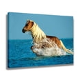 thumbnail image 2 of Horse Running in The Water Canvas Poster Bedroom Decor Sports Landscape Office Room Decor Gift,Frame-style,16x24inch(40x60cm), 2 of 8