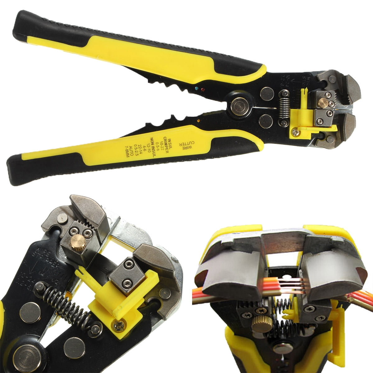 Details about   Automatic Wire Stripper Cutter Crimper Cable Stripping Pliers Terminal Tool US 