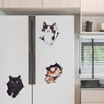 thumbnail image 6 of 3 Sheets 3D Cat Car Stickers Wall Stickers Cats Self Adhesive Cartoon Animals Wall Car Bumper Decal Removable Vinyl Film Wallpaper Murals Window Art Stickers for Bedroom Fridge Car Wall, 6 of 9