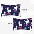 thumbnail image 4 of Fotbe Lama in Space Pillow Cases - Envelope Closure - Luxury, Extra Soft, Cooling Pillow Covers - Wrinkle, Fade, Stain Resistant-16"x24", 4 of 9