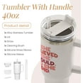 thumbnail image 2 of Graduation Gifts for Women She Believed She Could So She Did Tumbler 40oz Stainless Steel Insulated with Handle and Straw, New Job, Going Away, Inspirational Gifts for Her, 2 of 6
