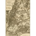 thumbnail image 2 of Vintage Maps 18x24 White Modern Wood Framed Museum Art Print Titled - New York City Brooklyn and vicinity showing surface and elevated railroads 1885, 2 of 4