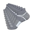 thumbnail image 3 of JUUNthy Adult Athletic Socks 5-Pack, Soft Breathable Non-Slip Low Cut Cushion Running Trainer Ankle Socks Black, 3 of 11